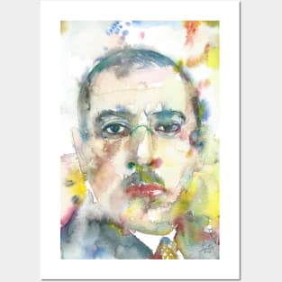 IGOR STRAVINSKY - watercolor portrait.2 Posters and Art